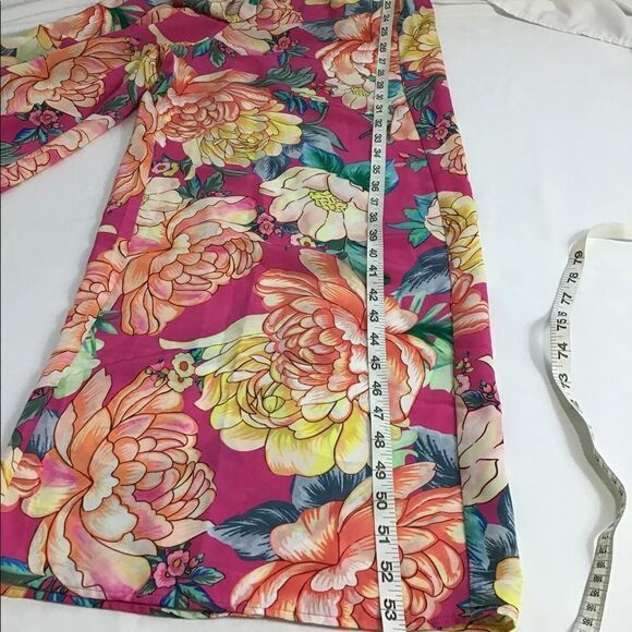Anthropologie Farm Rio Eulalie Wide-Leg Jumpsuit Floral Pastel Size Small New - Picture 9 of 16